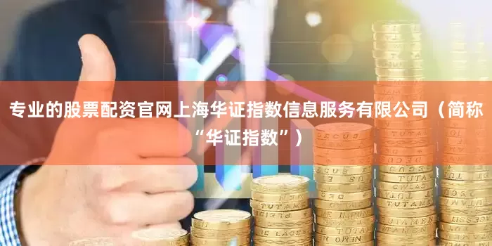 专业的股票配资官网上海华证指数信息服务有限公司（简称“华证指数”）